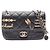 Borsa a tracolla Chanel in pelle di agnello trapuntata Nero