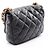 Borsa a mano Chanel Matelassé in pelle nera Nero - vista 2