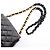 Borsa a mano Chanel Matelassé in pelle nera Nero - vista 8