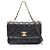 Sac à bandoulière Chanel Matelassé en agneau noir