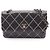 Borsa a tracolla Chanel Wild Stitch in pelle nera Nero