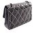 Borsa a tracolla Chanel Wild Stitch in pelle nera Nero - vista 2