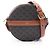 Céline Borsa a Spalla Celine Triomphe Round Purse Marrone Nero
