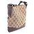 Borsa a Spalla Gucci GG Canvas Marrone Beige - vista 2