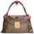 Bolso de hombro LOUIS VUITTON Olympe en lona Monogram y cuero Aurore Berry Francia Castaño Roja