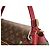 Bolso de hombro LOUIS VUITTON Olympe en lona Monogram y cuero Aurore Berry Francia Castaño Roja - vista 11