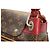 Bolso de hombro LOUIS VUITTON Olympe en lona Monogram y cuero Aurore Berry Francia Castaño Roja - vista 12