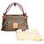 Bolso de hombro LOUIS VUITTON Olympe en lona Monogram y cuero Aurore Berry Francia Castaño Roja - vista 19