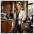 Bolso de hombro LOUIS VUITTON Olympe en lona Monogram y cuero Aurore Berry Francia Castaño Roja - vista 2