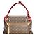 Bolso de hombro LOUIS VUITTON Olympe en lona Monogram y cuero Aurore Berry Francia Castaño Roja - vista 3