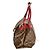 Bolso de hombro LOUIS VUITTON Olympe en lona Monogram y cuero Aurore Berry Francia Castaño Roja - vista 6