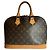 Borsa Alma Louis Vuitton in tela Monogram Marrone