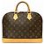 Borsa Louis Vuitton Alma - Tela Monogram Marrone