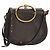 Chloé Borsa a tracolla CHLOE Nile Medium in pelle nera Crossbody Saddle Italia Nero