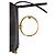Chloé Borsa a tracolla CHLOE Nile Medium in pelle nera Crossbody Saddle Italia Nero - vista 14