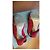 Tosca Blu Sandali rossi in camoscio con plateau Rosso - vista 3
