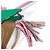 Hermès Portachiavi Cavallo Hermes Cheval Rodeo Pegasus PM Rosa Beige Verde - Ansicht 4