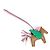 Hermès Portachiavi Cavallo Hermes Cheval Rodeo Pegasus PM Rosa Beige Verde - Ansicht 7