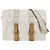 Hermès Sac à bandoulière en coton et cuir beige Hermes