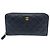 Cartera larga de piel de becerro granulada negra Chanel Negro