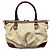 Borsa Gucci Sukey Marrone Beige Pelle e Tela D'oro - vista 2