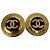 Orecchini a clip Chanel Vintage Coco Mark D'oro