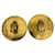 Orecchini a clip Chanel Vintage Coco Mark D'oro - vista 2