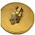 Orecchini a clip Chanel Vintage Coco Mark D'oro - vista 6