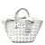 Borsa a tracolla in vernice Balenciaga Bianco