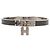 Bracciale Kelly di Hermès in grigio e argento Marrone
