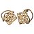 Orecchini a clip Chanel Coco Mark Matelassé Handbag D'oro