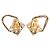 Orecchini a clip Chanel Coco Mark Matelassé Handbag D'oro - vista 2