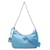 Borsa con placca logo Triangle Prada Blu  - vista 1