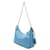 Borsa con placca logo Triangle Prada Blu  - vista 2