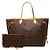 Borsa Tote Louis Vuitton Monogram Neverfull GM Marrone - vista 7