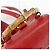 Zaino Gucci Vintage Bamboo Leather Mini Rosso - vista 4