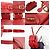 Zaino Gucci Vintage Bamboo Leather Mini Rosso - vista 7