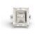 H Stern ANILLO STERN COCKTAIL T56 ORO BIANCO 18K PRASIOLITE 13.8 CT WHITE GOLD RING Argento - vista 2