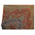 VINTAGE CHALE YVES SAINT LAURENT GRAND CARRE 130CM CACHEMIRE ET SOIE SHAWL Marron  - vue 13