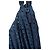 Falda midi plisada Fendi en mohair azul marino - vista 7