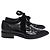Scarpe Derby Lanvin a punta con lacci in pelle vernice nera