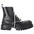 Everyday Stivaletti Strike con lacci in pelle nera Balenciaga Nero
