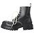 Everyday Stivaletti Strike con lacci in pelle nera Balenciaga Nero - vista 2