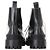 Everyday Stivaletti Strike con lacci in pelle nera Balenciaga Nero - vista 3