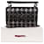 Valentino Garavani Sac à bandoulière Valentino Medium Rockstud Spike.It avec détail losange métallique en cuir noir Rouge Bordeaux  - vue 8