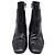 Botines de cuero negro Givenchy con estampado de cocodrilo - vista 2