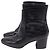 Botines de cuero negro Givenchy con estampado de cocodrilo - vista 5