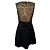 Valentino Garavani Mini abito in pizzo Valentino in seta beige e nero