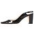Décolleté slingback a punta a mandorla Manolo Blahnik in vernice nera Nero - vista 2
