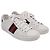 Sneakers Ace Web in pelle bianca Gucci Bianco Crudo - vista 3